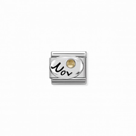 Nomination Birthstone Silver November Citrine Composable Charm